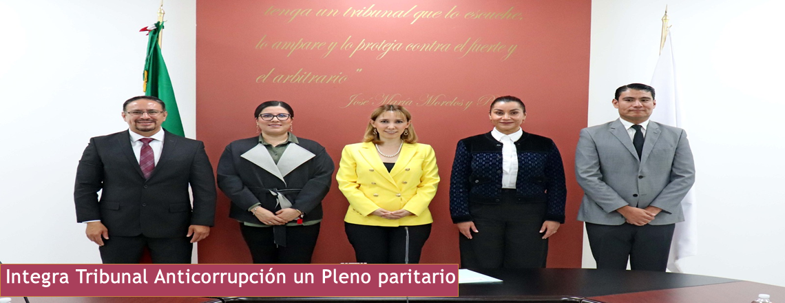 Integra Tribunal Anticorrupción un Pleno paritario
